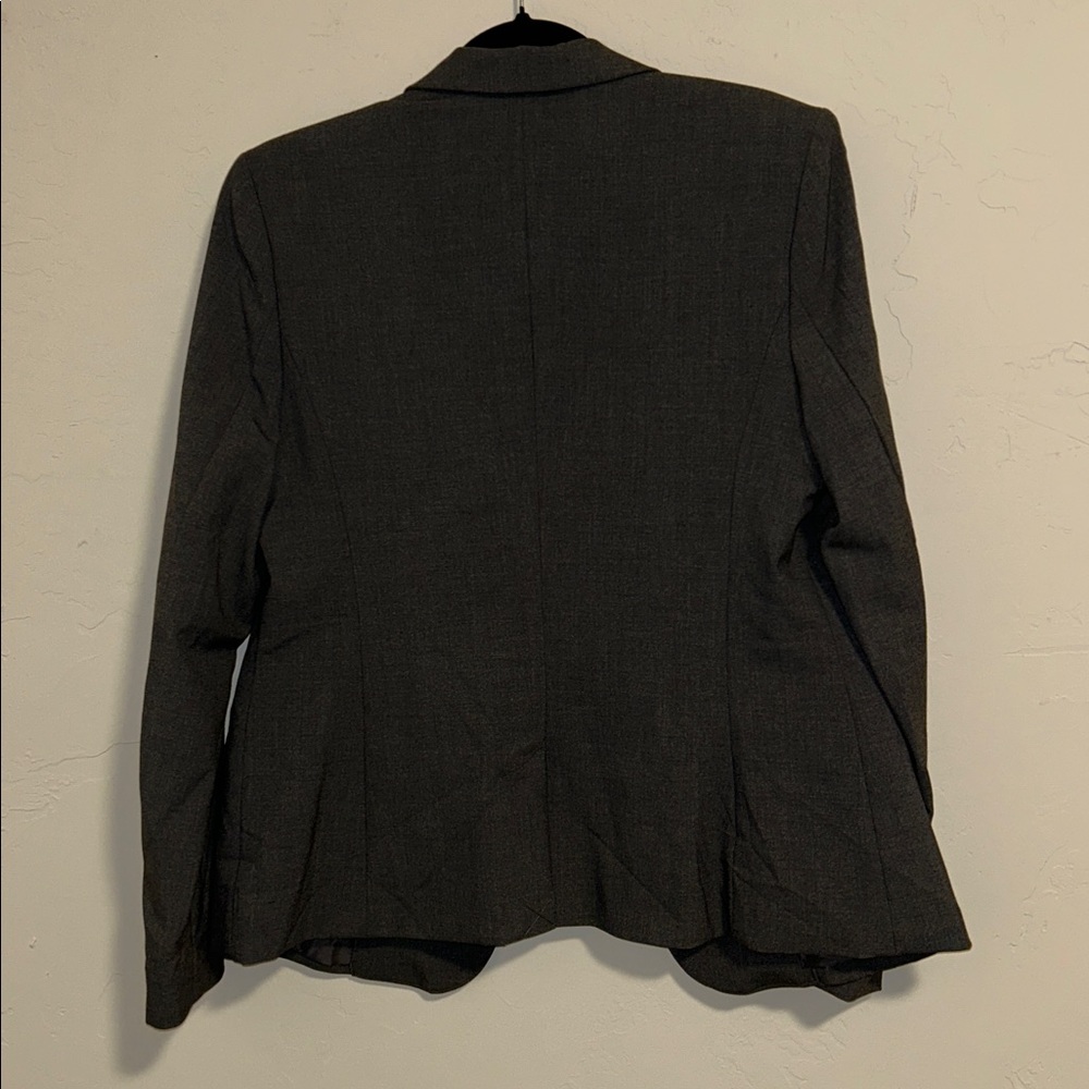 Worthington Size 14 Grey Single Button Polyester Rayon Spandex Suit Jacket - Picture 13 of 16